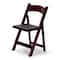Atlas Commercial Products Wood Folding Chair, Mahogany with Black Pad WFC5MHG - alternate 1